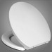 Woltu ATSP1004whi-a Toilet Seat Fast Releasing Soft Closing toilet seat with Cover size 16x14.3 inch Whisper Close Hinges White with Quick Release Function Round - B071798V1M